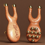 The INVG Scarab – Walnut & Brass Acupressure Tool