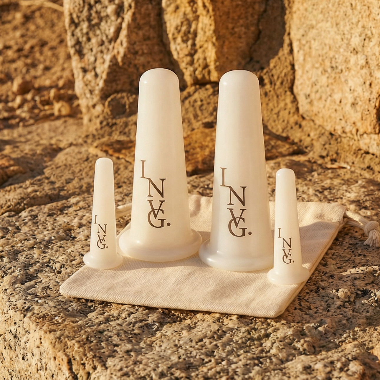 INVG Gesichtsschröpfgläser — Silikon-Schröpfset für das Gesicht