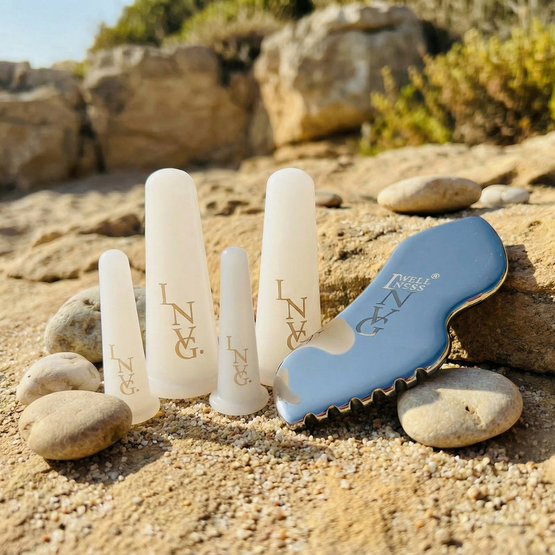 Gua Sha & Gesichtsschröpfset — Flow & Sculpt | INVG