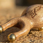 The INVG Scarab – Walnut & Brass Acupressure Tool
