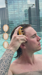 INVG Resin Scalp Massage Comb | Acupressure Head Massager