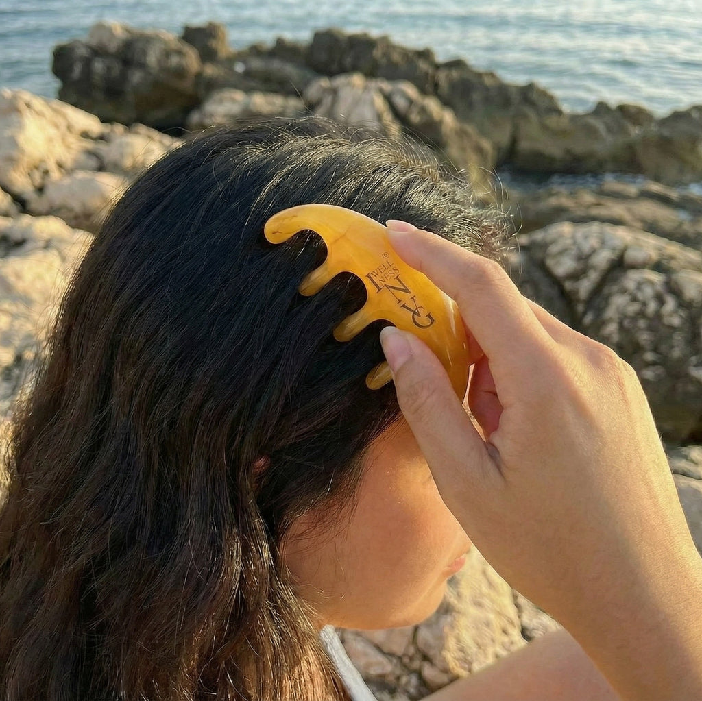 INVG Resin Scalp Massage Comb | Acupressure Head Massager